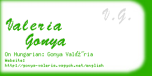 valeria gonya business card